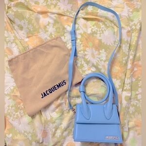 Sky Blue Top Handle Bag